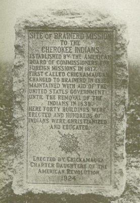 Brainerd Mission marker 1924