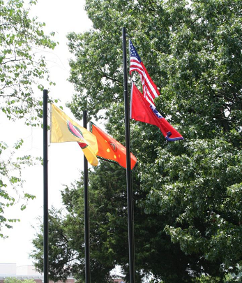 Flag-raising ceremony held every year at Brainerd Mission Cemetery the second Wednesday in June. DAR, SAR and C.A.R. participate.