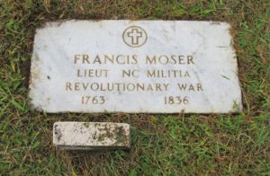 grave of francis moser