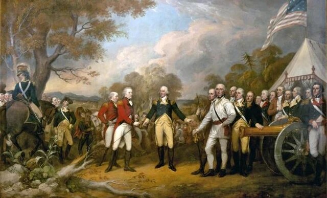 Painting of a Revolutionary War scene