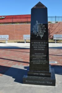 American Revolutionary Monument erected by the Colonel Joseph Hardin Chapter of the DAR, 2015